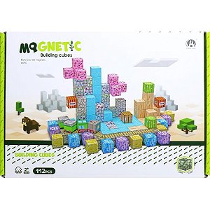 Kit de Construção de Cubos Magnéticos Magnetic Chuang Huang - CH1329 (112 peças)