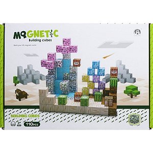 Jogo de Cubos Magnéticos de Construção Chuang Huang - CH1330 (110 peças)