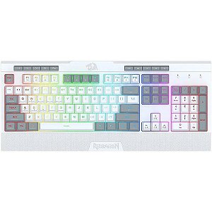 Teclado Gamer com Fio Redragon Shiva Lite K525WG-RGB Branco