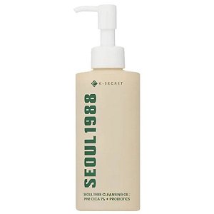 Óleo de Limpeza K-Secret Seoul 1988 Cleansing Oil Pine Cica 1% + Probióticos - 200mL
