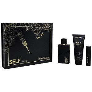 Kit Perfume Stella Dustin Self Legends EDP 100mL+5mL+Shower Gel 100mL - Masculino