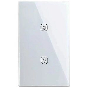 Interruptor Smart de Parede Homie ZN-U02U (HSS02TR) Zigbee (2 Botões Touch)