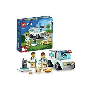 Conjunto Lego City Furgoneta de Resgate Veterinário 58 Peças