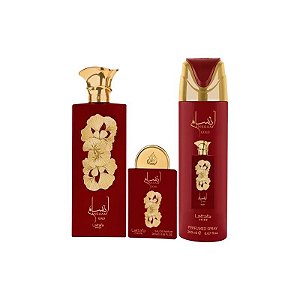 Kit Perfume Lattafa Pride Ansaam Gold 3 Em 1 - Perfume Eau de Parfum 100ML + Perfume Eau de Parfum 20ML + Desodorante 200ML