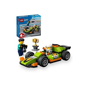 Kit Lego City Carro de Corrida Verde 60399 Com 56 Peças