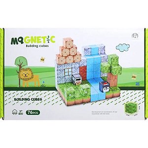 Kit de Cubos Magnéticos de Construção Chuang Huang - CH1280 (76 peças)