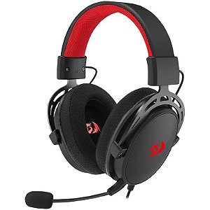 Fone de Ouvido Gamer Redragon H541 Cragblade com Fio - Preto