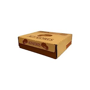 Caixa com 21 unidades de 60g de Alfajor Arcor Cofler Block com Recheio de Amendoim e Cobertura de Chocolate ao Leite