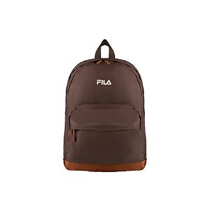 Mochila Unissex Moda Retrô Letras Marrom