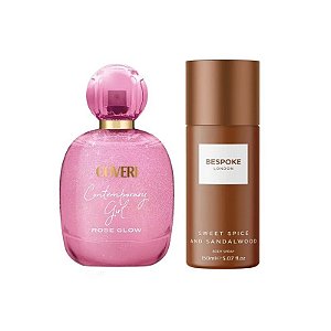 Kit Perfume Feminino Enrico Coveri Contemporary Girl Rose Glow Edp 100 ML + Loção Corporal 150 ML