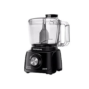 Processador de Alimentos Mini Mondial Turbo Pratic MP-16-B 500 ML 220V ~ 50/60 HZ Preto