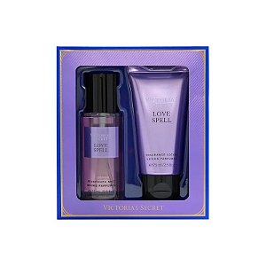 Kit Loção Corporal Love Spell Victoria's Secret 75ML + Névoa Corporal 75ML