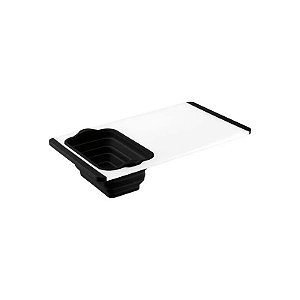 Tábua de Corte com Escorredor Cuisinart CTG-00-CBCC Branco com Preto 50CM