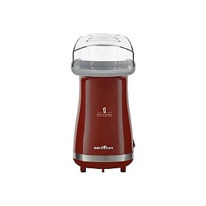Pipoqueira Elétrica Britânia Poplite Inox BPI01VI 1.200 Watts 220V ~ 50/60 Hz - Vermelho