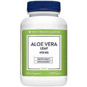 Garrafa com 300 cápsulas de Aloe Vera 470mg COMPL T.V.SHOPPE
