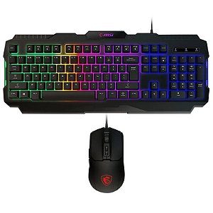 Kit Teclado + Mouse Gamer MSI Forge GK100 Combo
