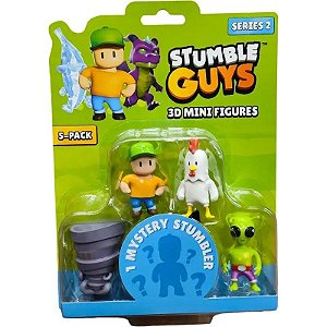 Bonecos Stumble Guys 3D Mini Figuras S2 Diramix Art.2 - 0438 (5 Unidades)