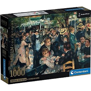 Quebra-cabeça Bal du Moulin de la Galette Coleção Museu Clementoni - 39971 (1000 peças)