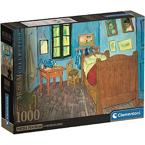 Quebra-cabeça Quarto em Arles Coleção Museu Clementoni - 39968 (1000 peças)