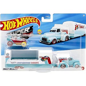 Reboque desmontável Hot Wheels Sweet Delivery Super Rings Mattel - JCM48