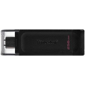 Pendrive Kingston DT70/256GB DataTraveler 70 USB-C 3.2 Preto