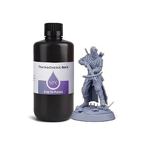 Resina Termocrômica para Impressora 3D Elegoo - De Cinza Para Roxo 1KG