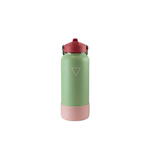 Garrafa Térmica Hydrate - 946ML - com Bico e Protetor de Silicone - Verde Pastel