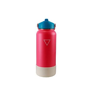 Garrafa Térmica Hydrate - 946ml - com Bocal e Protetor de Silicone - Rosa Flamingo