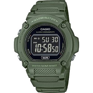 Relógio Casio Digital W-219HC-3BVDF - Masculino