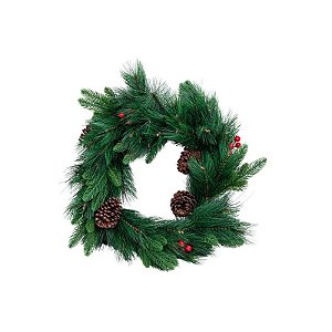 Coroa Artificial de Natal de 50 cm