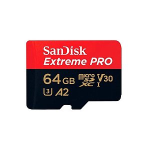 Cartão de Memória Sandisk Micro SDXC Extreme Pro 64GB 200 MB/s - SDSQXCU-064G-GN6MA