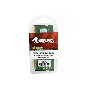 Memória Ram para Notebook 4GB Keepdata KD24S17/4G DDR4 de 2400MHZ