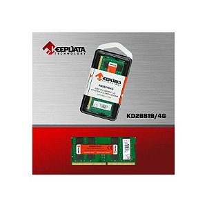Memória para Notebook DDR4 4GB 2666MHZ Keepdata KD26S19/4G