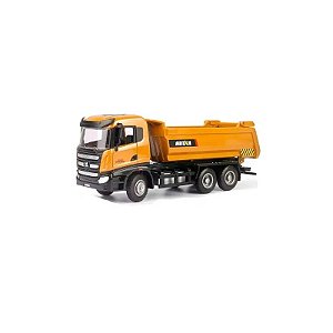 Caminhão Basculante Profissional Huina Miniatura 1/50 Metal 1718