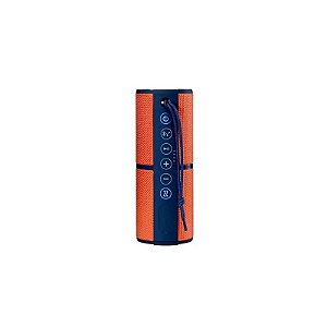 Caixa de Som Multilaser SP246 Mini À Prova D'água Bluetooth 15W Laranja - Azul