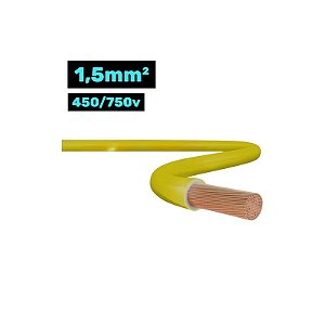 Cabo Flexível CH 450/750V 1.5MM 100M Amarelo