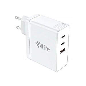 Adaptador de Tomada 4LIFE FL75140CCAGW USB/2 USB-C de 140 Watts - Branco