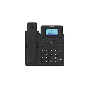 Telefone IP Dinstar C60UP 2 Linhas LCD 5 Conferência Poe