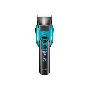 Cortador de Pelos para Animais de Estimação VGR V-208 6 em 1 - Preto/Verde