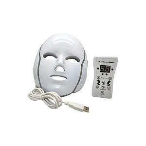 Máscara LED Tratamento Estético Facial 7 Cores Fototerapia