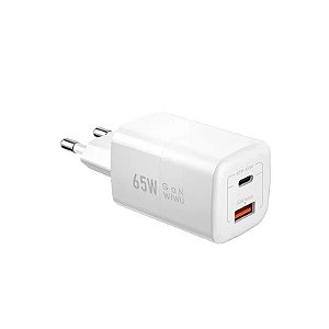 Carregador Wiwu WI-U012 Nano USB-A/USB-C 65W - Branco