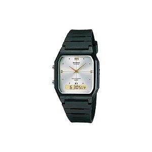 Relógio Casio AW-48HE-7AVDF Analógico/Digital Unissex - Preto/Branco