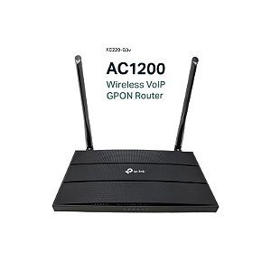 Roteador TP-Link Ont Gpon Wifi Ac XC220-G3V Gigabit Voip SC-Apc