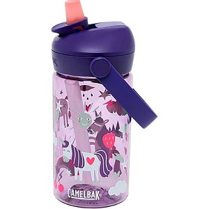 Garrafa Camelbak Thrive Flip Straw Infantil 400ml - Festa Unicórnio