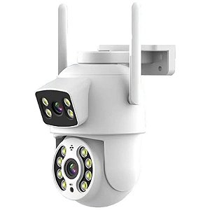 Câmera de Segurança Satellite A-CAM8010D 6MP Wi-Fi - Branco
