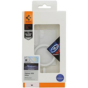 Funda Spigen para Samsung Galaxy S26 Ultra Crystal Flex ACS10955 Clear White (MagFit)