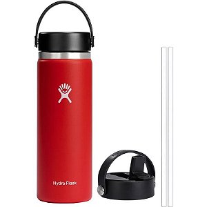 Garrafa Térmica Hydro Flask W20BTS612 591mL + Tampa WFS001 - Goji