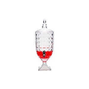Garrafa de Vidro 5L com Design Diamantado