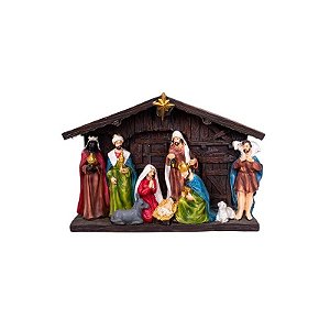 Figura de Nascimento em Casa com Estrela 21CM