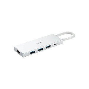 Hub Xiaomi 5-em-1 Tipo-C XMDS05YM BHR8804GL - 5 Em 1 - USB-C - Cinza